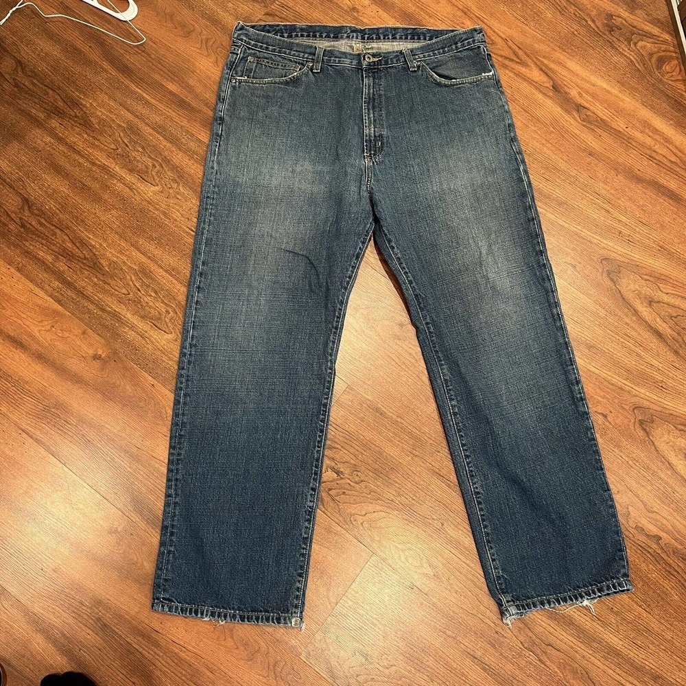 Ralph Lauren Polo HAYDEN Mens 40 Relaxed Fit Straight Leg Blue Denim Jeans